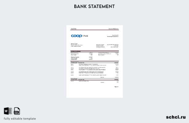 цифровая загрузка Эстония Coop Pank, слово шаблон подтверждения адреса банковско